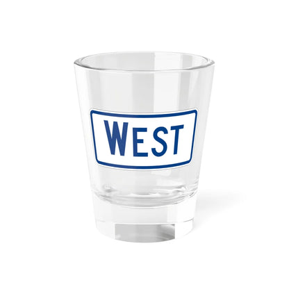 West plate South Carolina (South Carolina) (Road Sign) Shot Glass 1.5oz 1.5oz - Go Mug Yourself