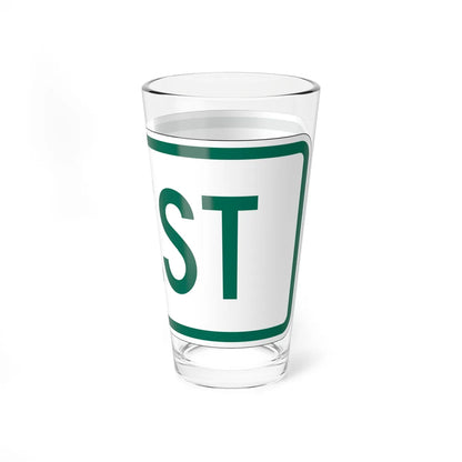 West plate Vermont (Vermont) (Road Sign) Pint Glss 16oz - Go Mug Yourself