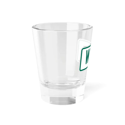 West plate Vermont (Vermont) (Road Sign) Shot Glass 1.5oz - Go Mug Yourself