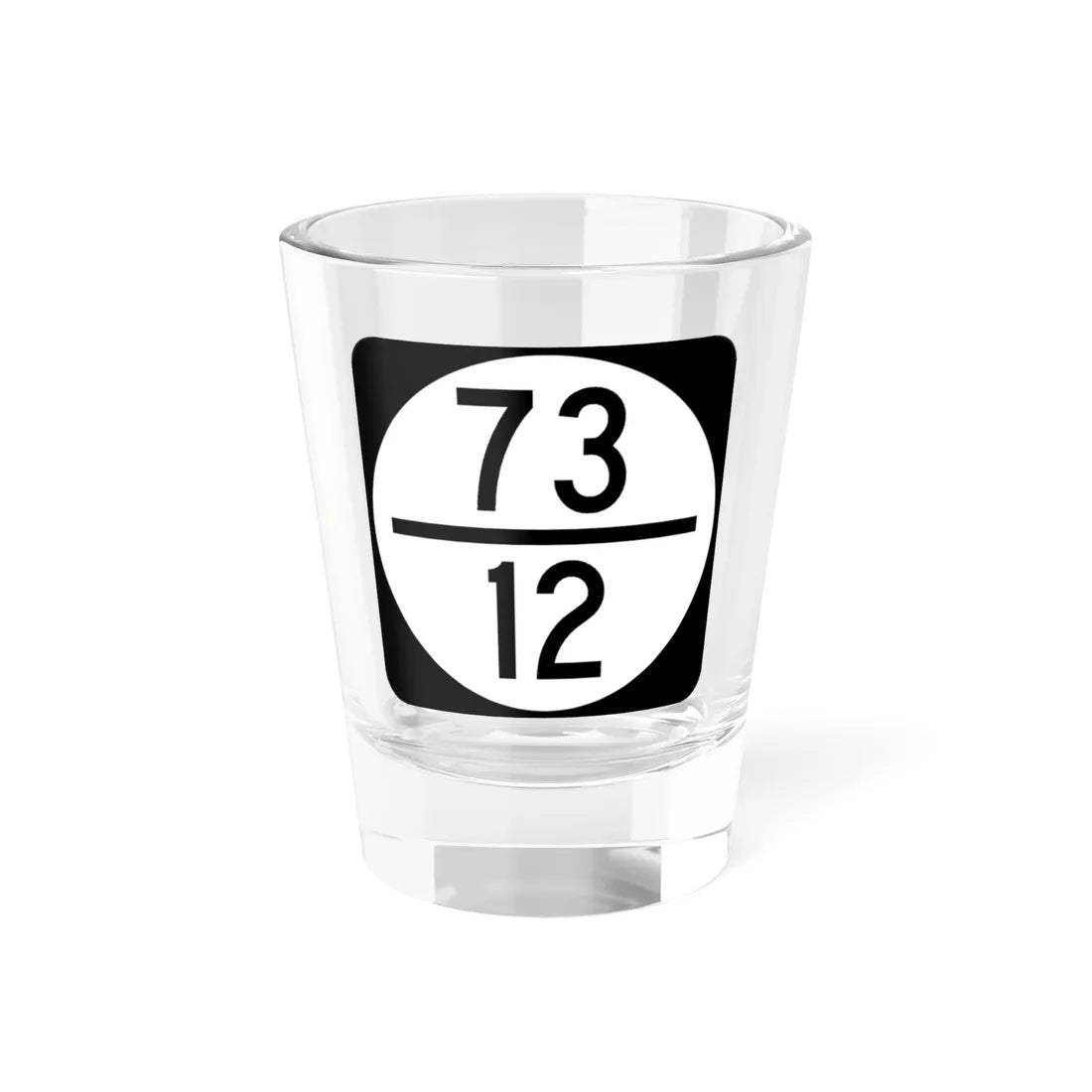 West Virginia fractional county route sign 2di (Virginia) (Road Sign) Shot Glass 1.5oz 1.5oz - Go Mug Yourself