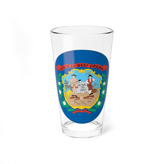 West Virginia State Seal NARA - Pint Glass 16oz-16oz-Go Mug Yourself