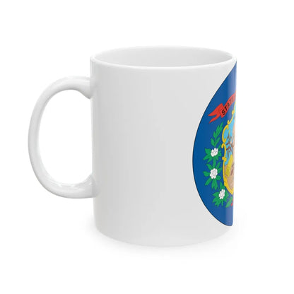 West Virginia State Seal NARA - White Coffee Mug-Go Mug Yourself