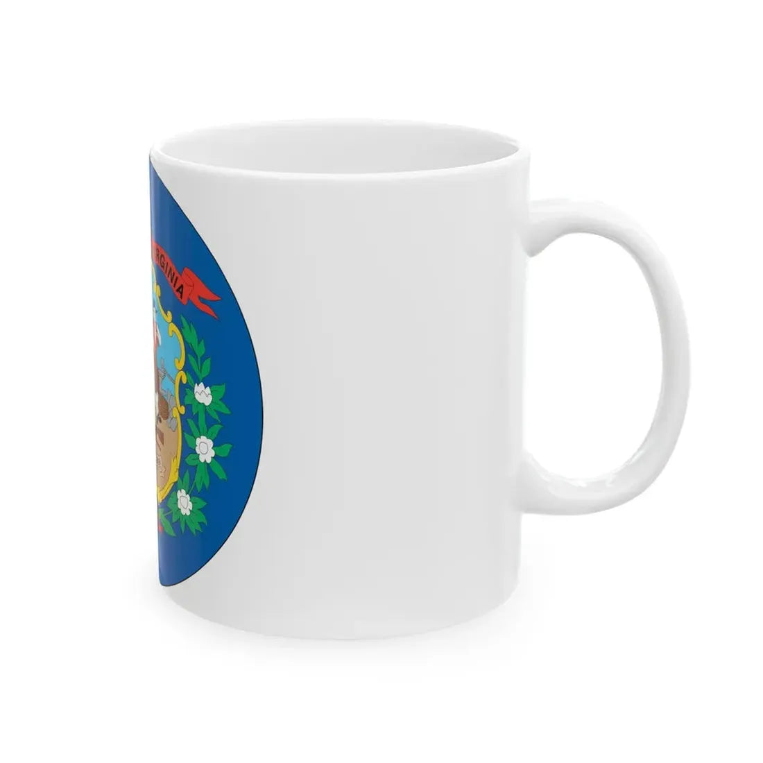 West Virginia State Seal NARA - White Coffee Mug - Go Mug Yourself