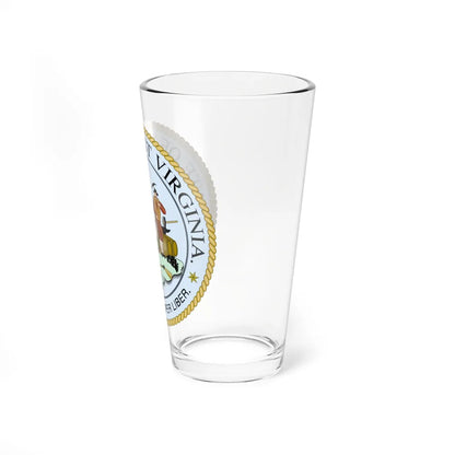 West Virginia State Seal - Pint Glass 16oz-Go Mug Yourself