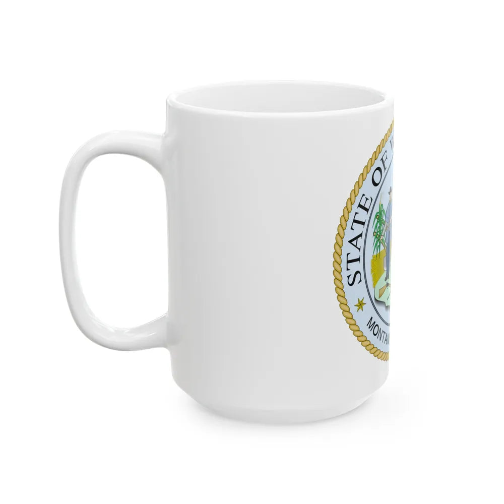 West Virginia State Seal - White Coffee Mug-Go Mug Yourself