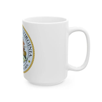 West Virginia State Seal - White Coffee Mug-Go Mug Yourself