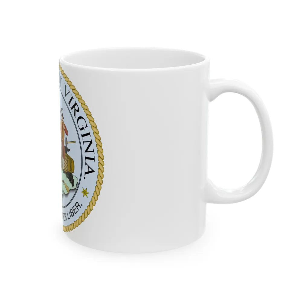 West Virginia State Seal - White Coffee Mug-Go Mug Yourself