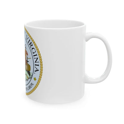 West Virginia State Seal - White Coffee Mug-Go Mug Yourself