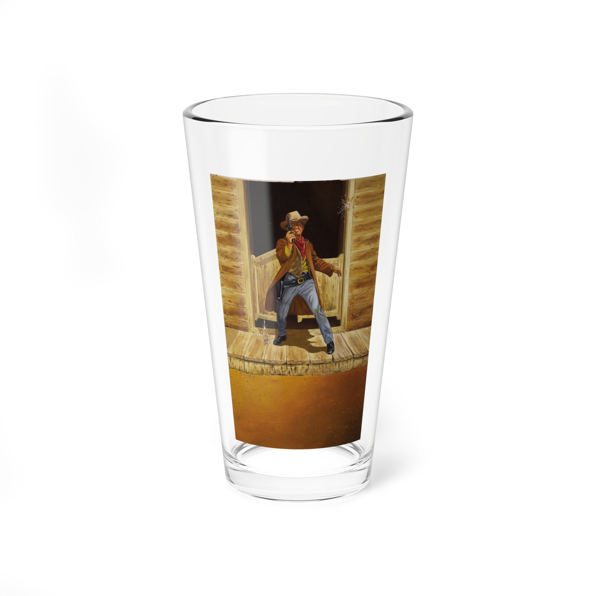 Western cover - Pint Glass 16oz-16oz-Go Mug Yourself