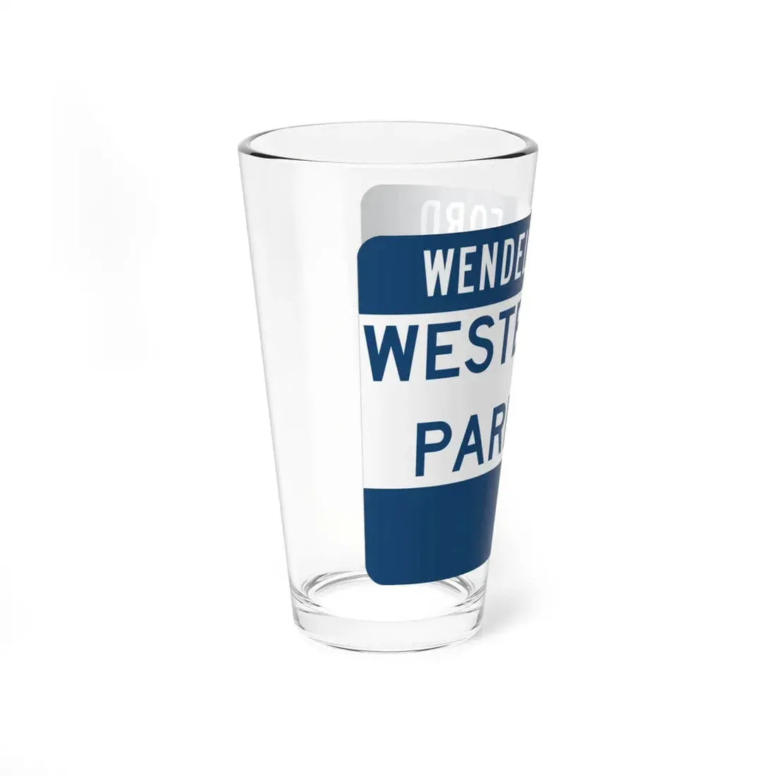 Western Kentucky Parkway (Kentucky) (Road Sign) Pint Glss 16oz - Go Mug Yourself