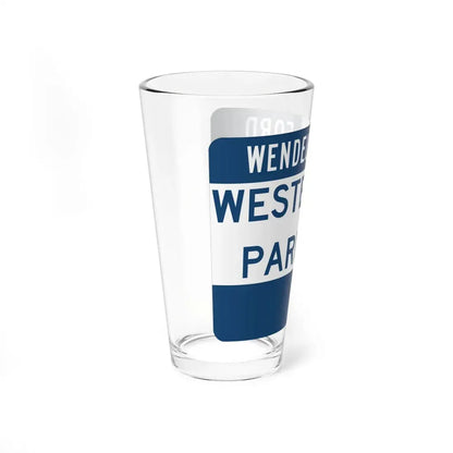 Western Kentucky Parkway (Kentucky) (Road Sign) Pint Glss 16oz - Go Mug Yourself