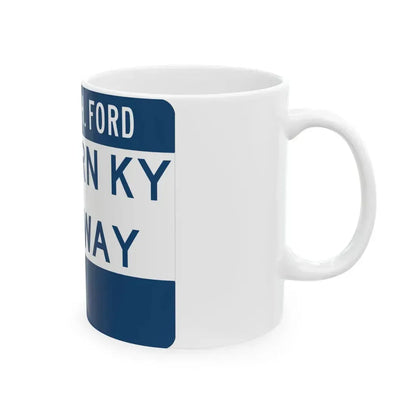 Western Kentucky Parkway (Kentucky) (Road Sign) White Coffee Mug - Go Mug Yourself
