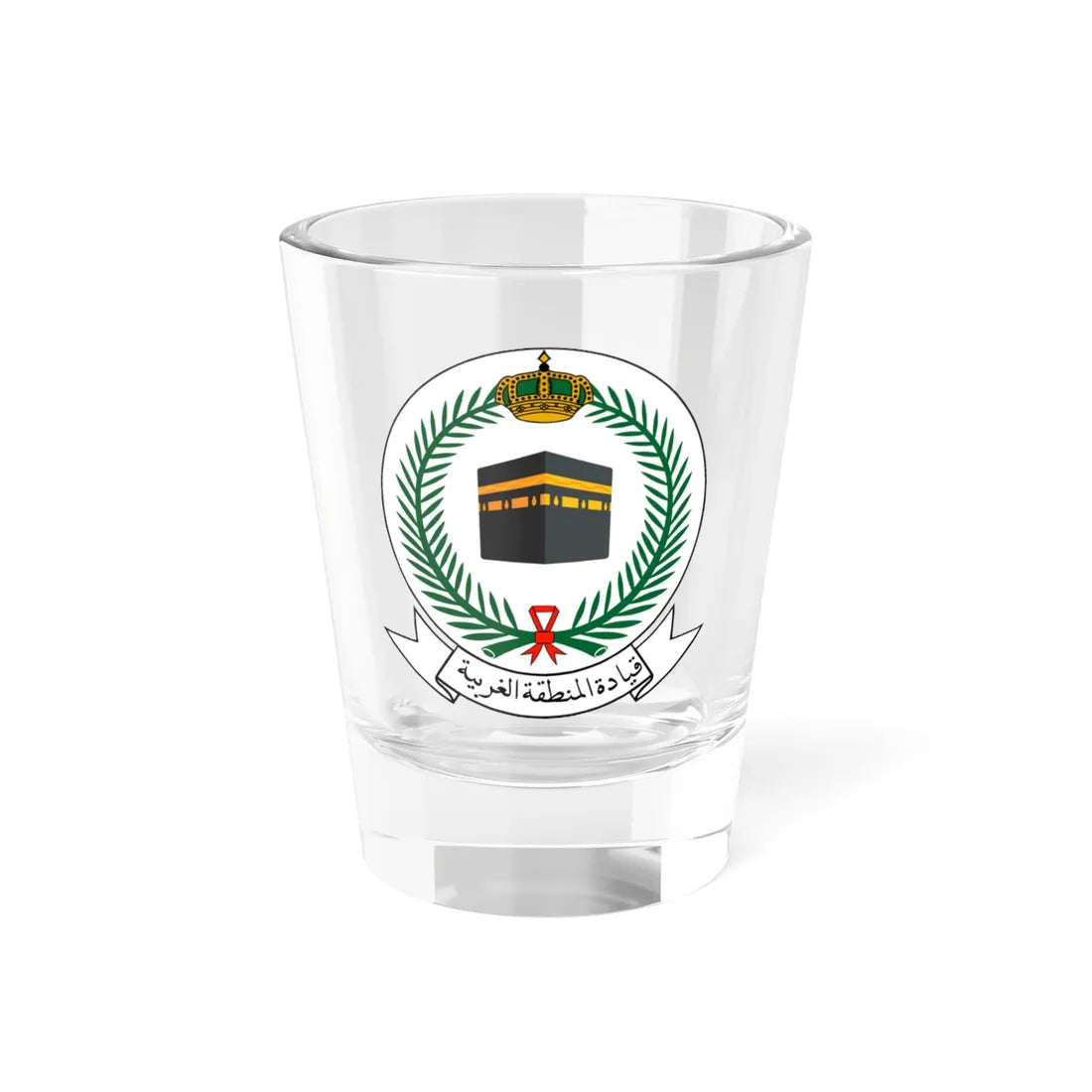 Western Military Region Command Saudi Arabia (Saudi Arabia) (Coat of Arms) Shot Glass 1.5oz 1.5oz - Go Mug Yourself