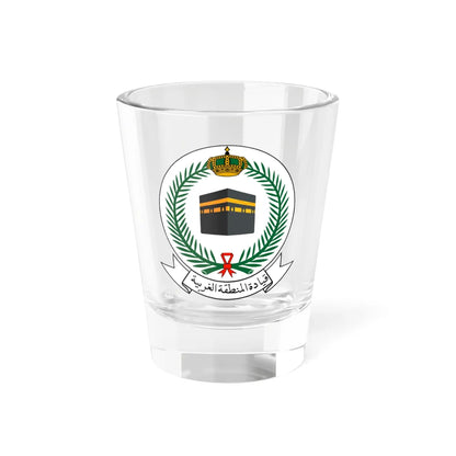Western Military Region Command Saudi Arabia (Saudi Arabia) (Coat of Arms) Shot Glass 1.5oz 1.5oz - Go Mug Yourself