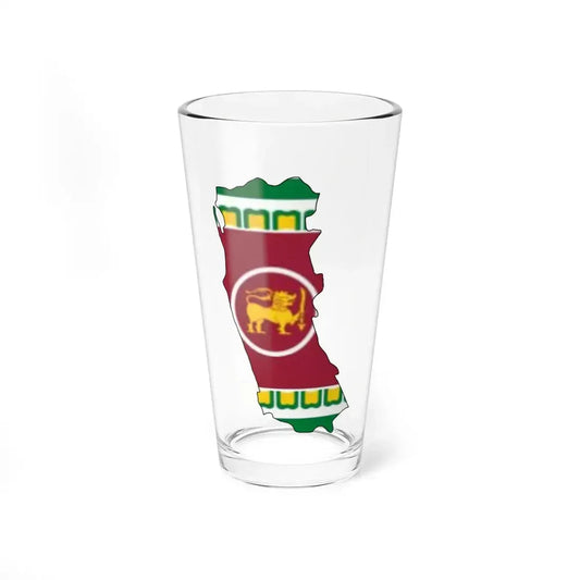 Western Province Flag-map (Sri Lanka) Pint Glass 16oz 16oz - Go Mug Yourself