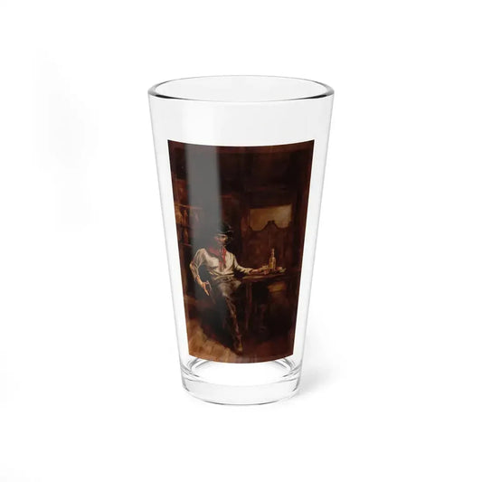 Western Saloon Scene - Pint Glass 16oz 16oz - Go Mug Yourself
