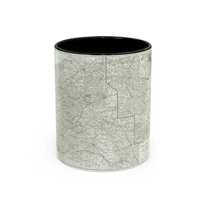 Western Theatre of War (1918) (Map) Accent Coffee Mug 11oz Black - Go Mug Yourself