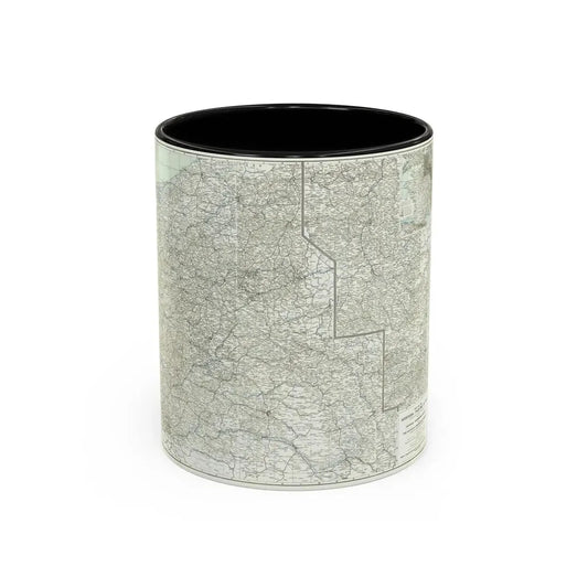 Western Theatre of War (1918) (Map) Accent Coffee Mug 11oz Black - Go Mug Yourself