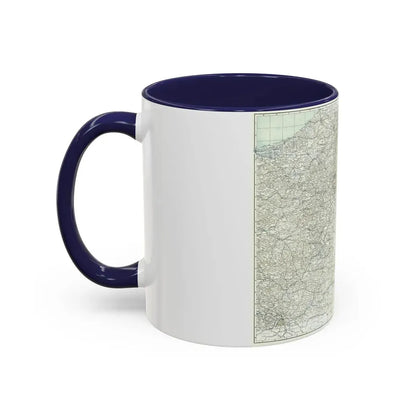 Western Theatre of War (1918) (Map) Accent Coffee Mug - Go Mug Yourself