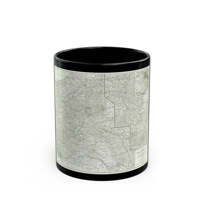 Western Theatre of War (1918) (Map) Black Coffee Mug-11oz-Go Mug Yourself