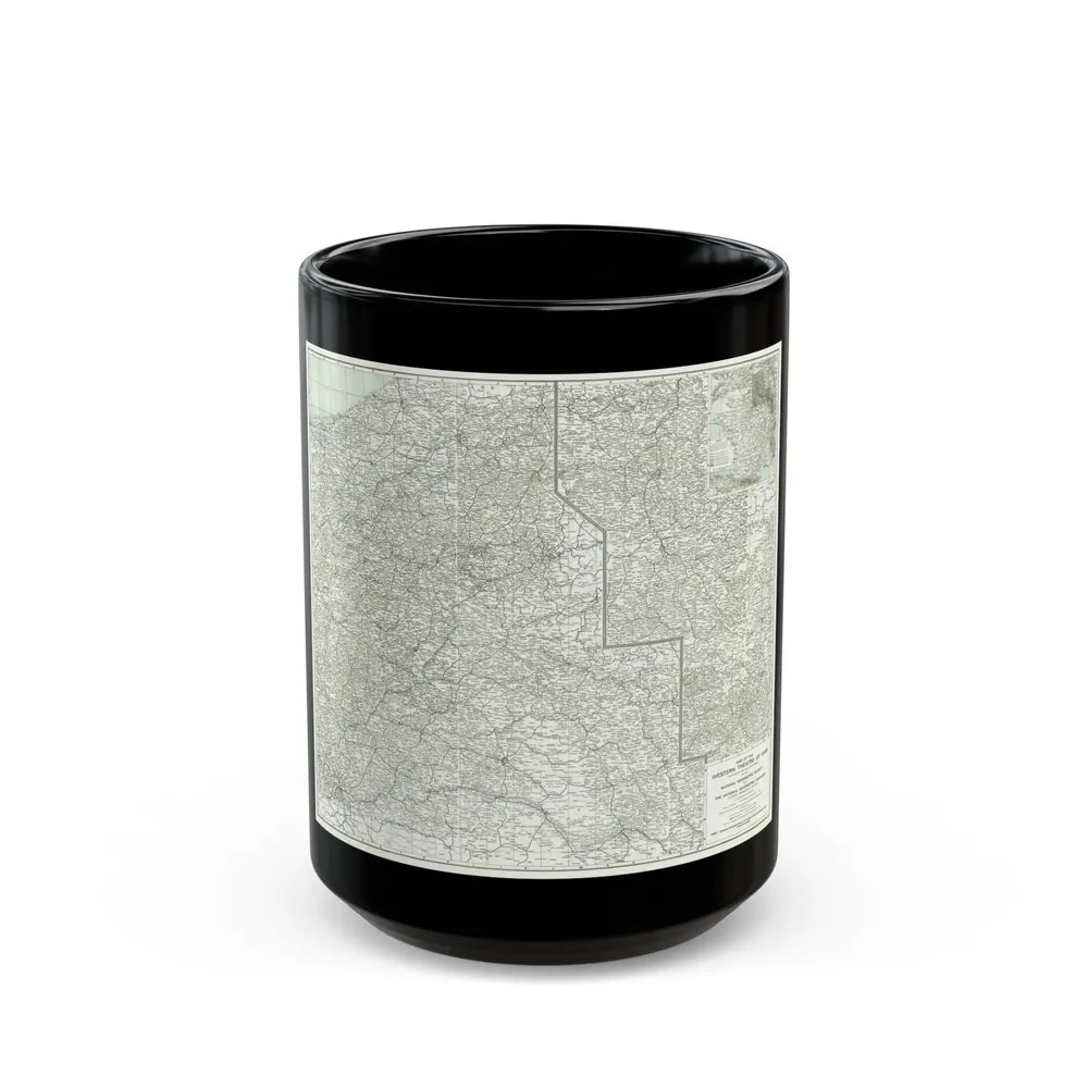 Western Theatre of War (1918) (Map) Black Coffee Mug-15oz-Go Mug Yourself