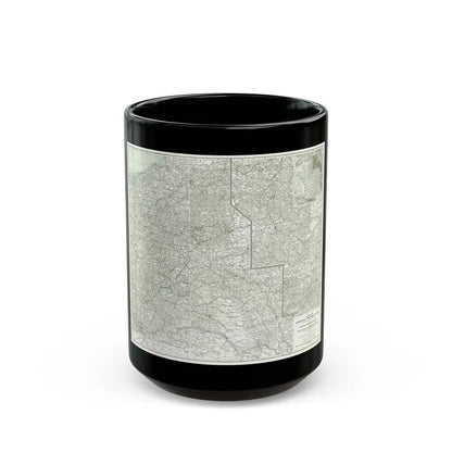 Western Theatre of War (1918) (Map) Black Coffee Mug 15oz - Go Mug Yourself