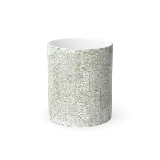 Western Theatre of War (1918) (Map) Color Changing Mug 11oz Default Title 11oz - Go Mug Yourself