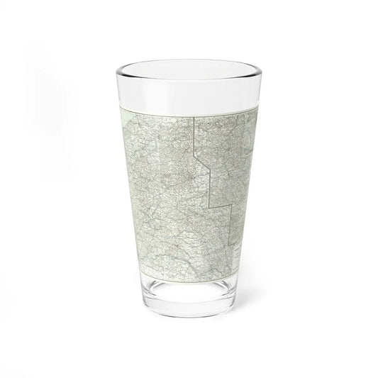 Western Theatre of War (1918) (Map) Pint Glass 16oz-16oz-Go Mug Yourself