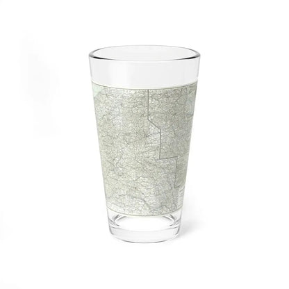 Western Theatre of War (1918) (Map) Pint Glass 16oz 16oz - Go Mug Yourself