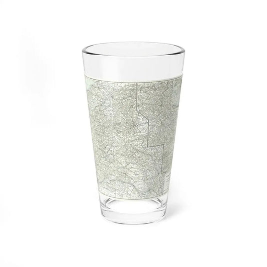 Western Theatre of War (1918) (Map) Pint Glass 16oz 16oz - Go Mug Yourself