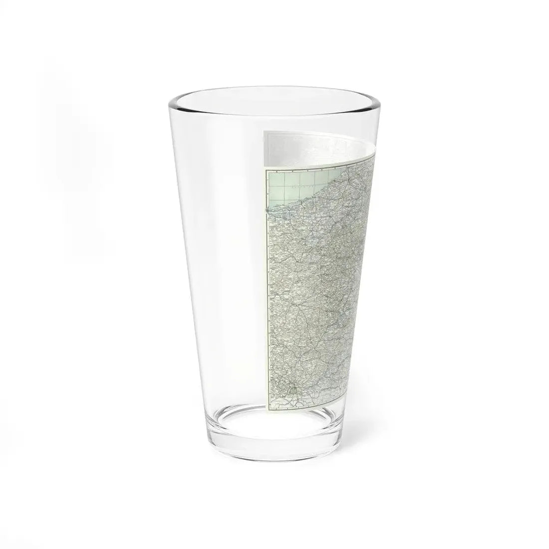 Western Theatre of War (1918) (Map) Pint Glass 16oz - Go Mug Yourself