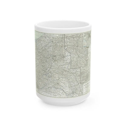 Western Theatre of War (1918) (Map) White Coffee Mug-15oz-Go Mug Yourself