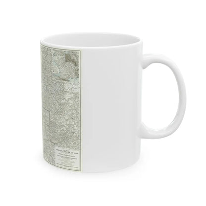 Western Theatre of War (1918) (Map) White Coffee Mug-Go Mug Yourself