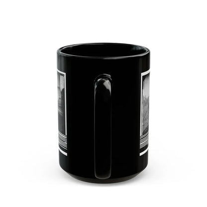 Westover Landing, Va. Lt. Col. Samuel W. Owen, 3d Pennsylvania Cavalry, Caught Napping (U.S. Civil War) Black Coffee Mug - Go Mug Yourself