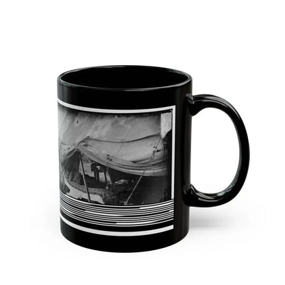 Westover Landing, Va. Lt. Col. Samuel W. Owen, 3d Pennsylvania Cavalry, Caught Napping (U.S. Civil War) Black Coffee Mug - Go Mug Yourself