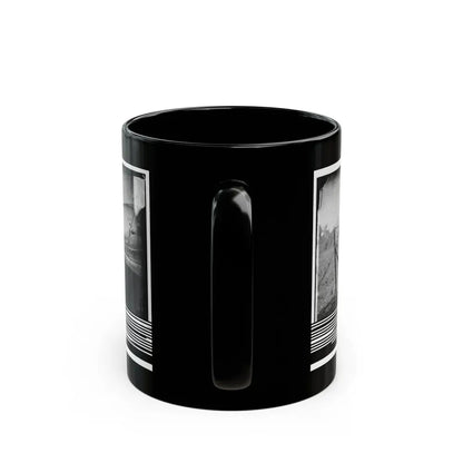 Westover Landing, Va. Lt. Col. Samuel W. Owen, 3d Pennsylvania Cavalry, Caught Napping (U.S. Civil War) Black Coffee Mug - Go Mug Yourself
