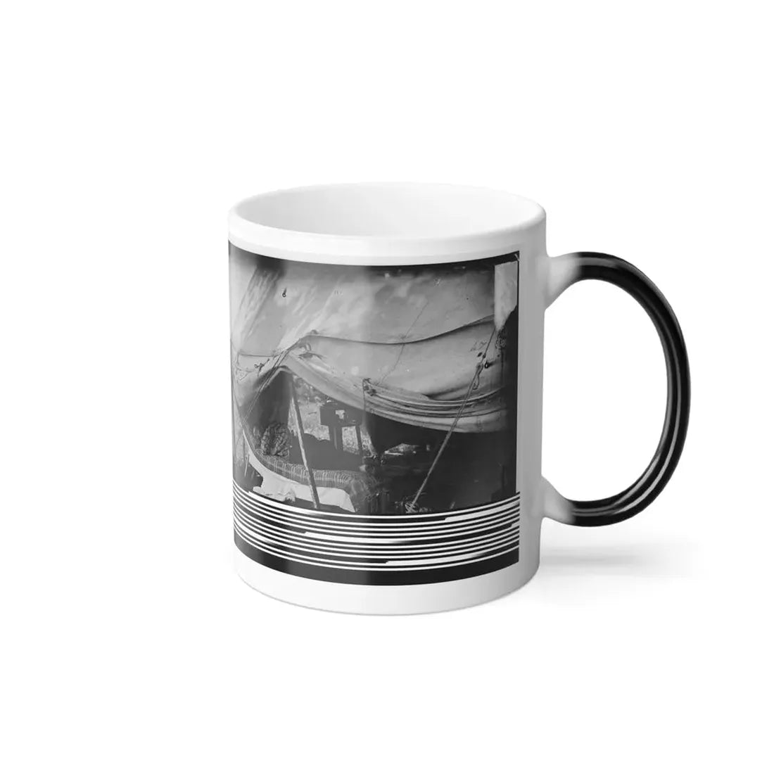 Westover Landing, Va. Lt. Col. Samuel W. Owen, 3D Pennsylvania Cavalry, Caught Napping (U.S. Civil War) Color Changing Coffee Mug 11oz - Go Mug Yourself