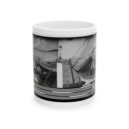 Westover Landing, Va. Lt. Col. Samuel W. Owen, 3d Pennsylvania Cavalry, Caught Napping (U.S. Civil War) White Coffee Mug 11oz - Go Mug Yourself