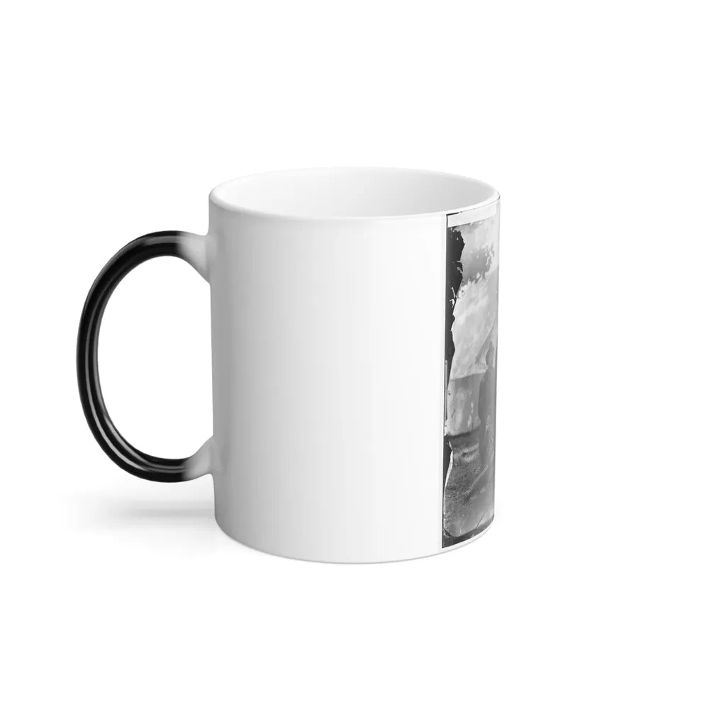 Westover Landing, Va. Col. James H. Childs (Standing) With Other Officers of the 4Th Pennsylvania Cavalry (U.S. Civil War) Color Changing Coffee Mug 11oz-Go Mug Yourself