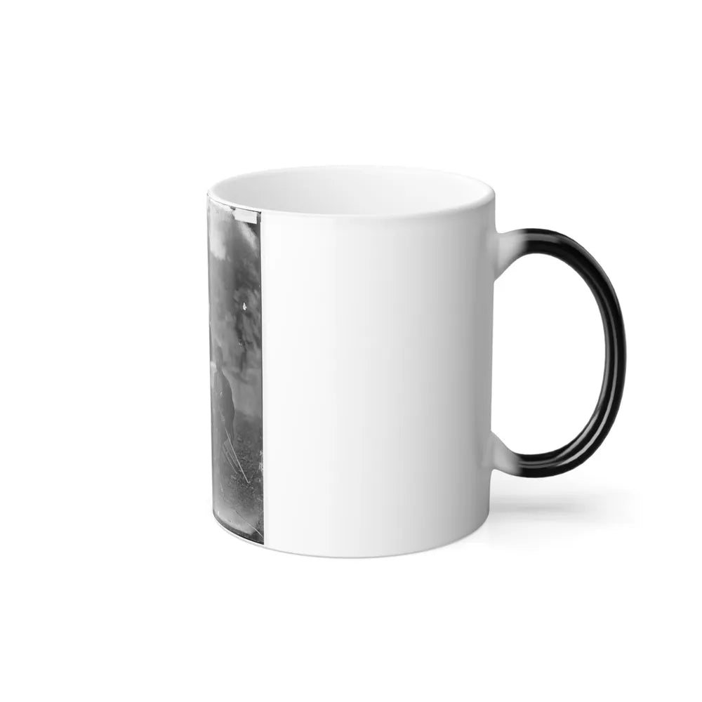 Westover Landing, Va. Col. James H. Childs (Standing) With Other Officers of the 4Th Pennsylvania Cavalry (U.S. Civil War) Color Changing Coffee Mug 11oz-Go Mug Yourself