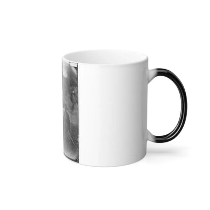 Westover Landing, Va. Col. James H. Childs (Standing) With Other Officers of the 4Th Pennsylvania Cavalry (U.S. Civil War) Color Changing Coffee Mug 11oz-Go Mug Yourself