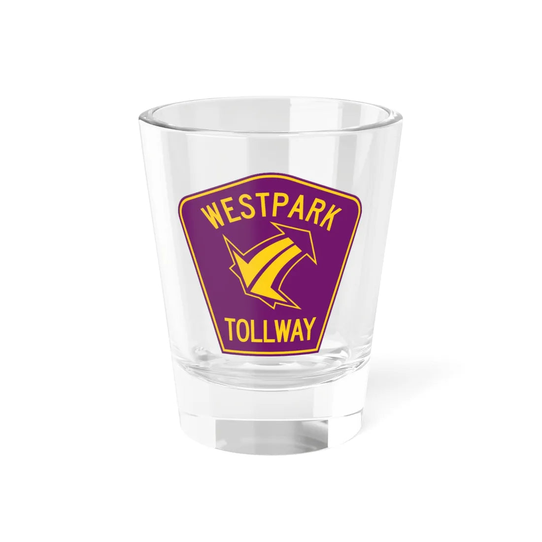 Westpark Tollway (Texas) (Road Sign) Shot Glass 1.5oz 1.5oz - Go Mug Yourself