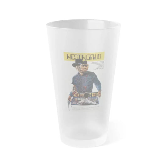WESTWORLD 1973 Movie Poster - Frosted Pint Glass 16oz 16oz Frosted - Go Mug Yourself