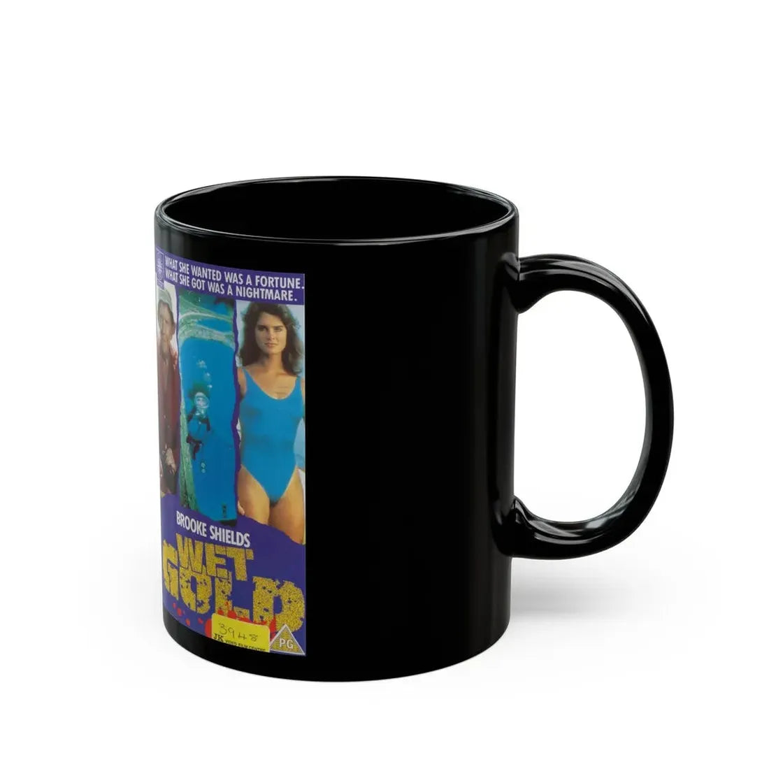 WET GOLD (VHS COVER) - Black Coffee Mug - Go Mug Yourself