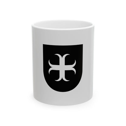 Wezembeek-Oppem vlag (Belgium) White Coffee Mug-11oz-Go Mug Yourself