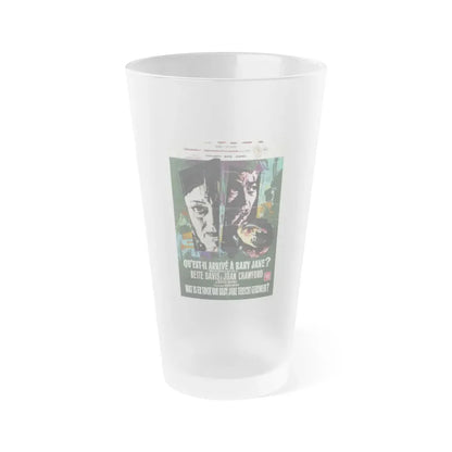 WHAT EVER HAPPENED TO BABY JANE (BELGIAN) 1962 Movie Poster - Frosted Pint Glass 16oz 16oz Frosted - Go Mug Yourself