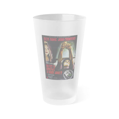 WHAT EVER HAPPENED TO BABY JANE (FRENCH) 1962 Movie Poster - Frosted Pint Glass 16oz-16oz-Frosted-Go Mug Yourself