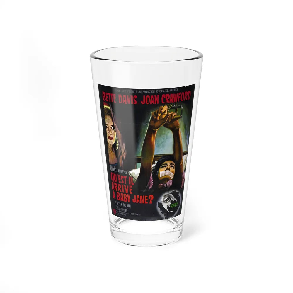 WHAT EVER HAPPENED TO BABY JANE (FRENCH) 1962 Movie Poster - Pint Glass 16oz-16oz-Go Mug Yourself