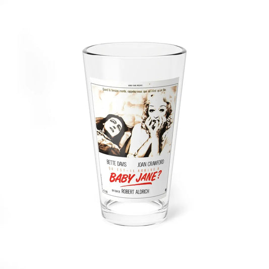 WHAT EVER HAPPENED TO BABY JANE (FRENCH) 2 1962 Movie Poster - Pint Glass 16oz-16oz-Go Mug Yourself