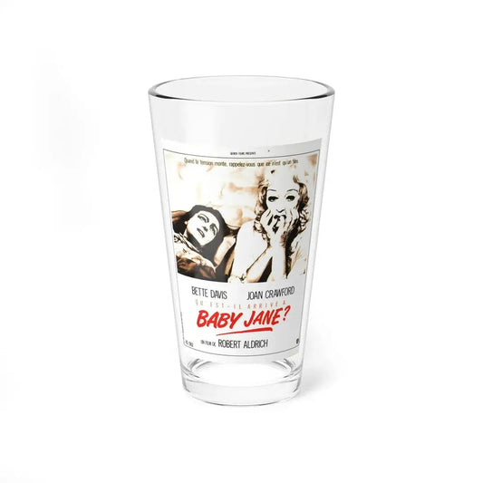 WHAT EVER HAPPENED TO BABY JANE (FRENCH) 2 1962 Movie Poster - Pint Glass 16oz 16oz - Go Mug Yourself